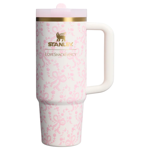 Stanley x LoveShackFancy Floral Quencher H2.0 Tumbler 40oz – Pink Lavender