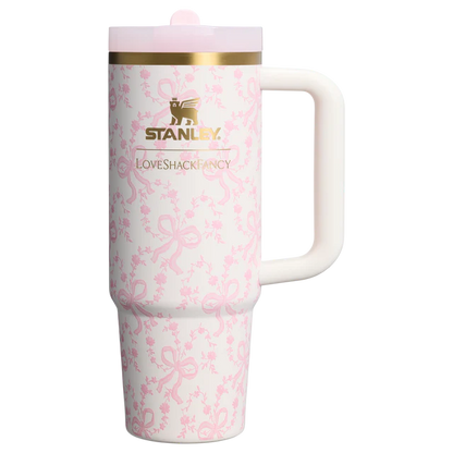 Stanley x LoveShackFancy Floral Quencher H2.0 Tumbler 40oz – Pink Lavender